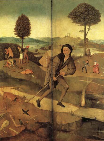 BOSCH, Hieronymus The Hay Wain(exeterior wings,closed) Germany oil painting art